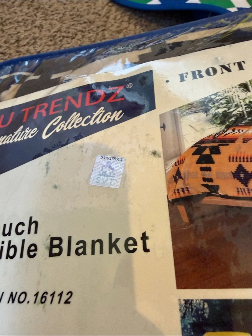 NU Trendz Navajo Design Southwest Print SilkTouch Reversible Comforter Twin/Full